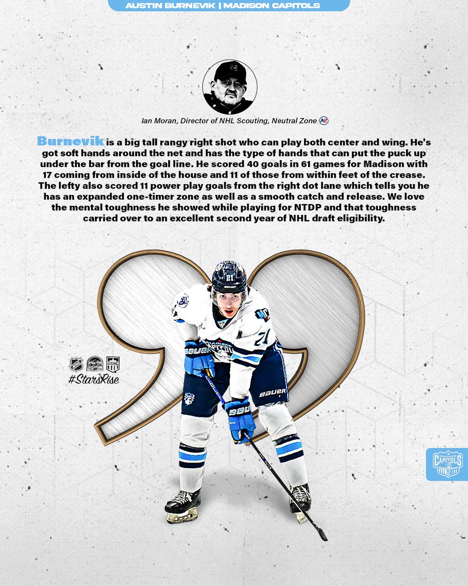 A scouting report on Burnevik courtesy of @IMHockeyskills @_Neutral_Zone 👇 #StarsRise | #2024NHLDraft