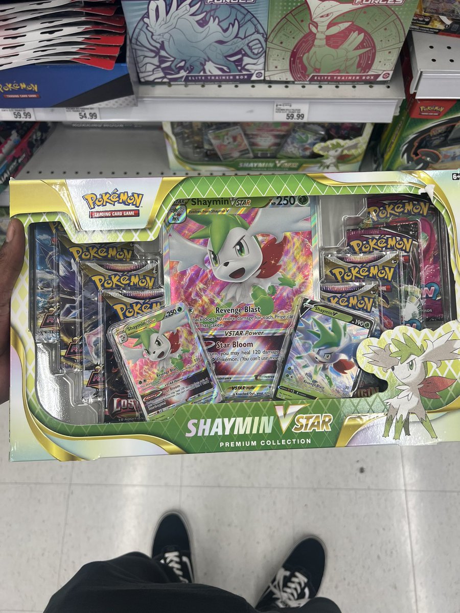 Shaymin Vstar 8 packs for $30 at Mejier I also heard this was the same price at Walmart good value honestly 🫡