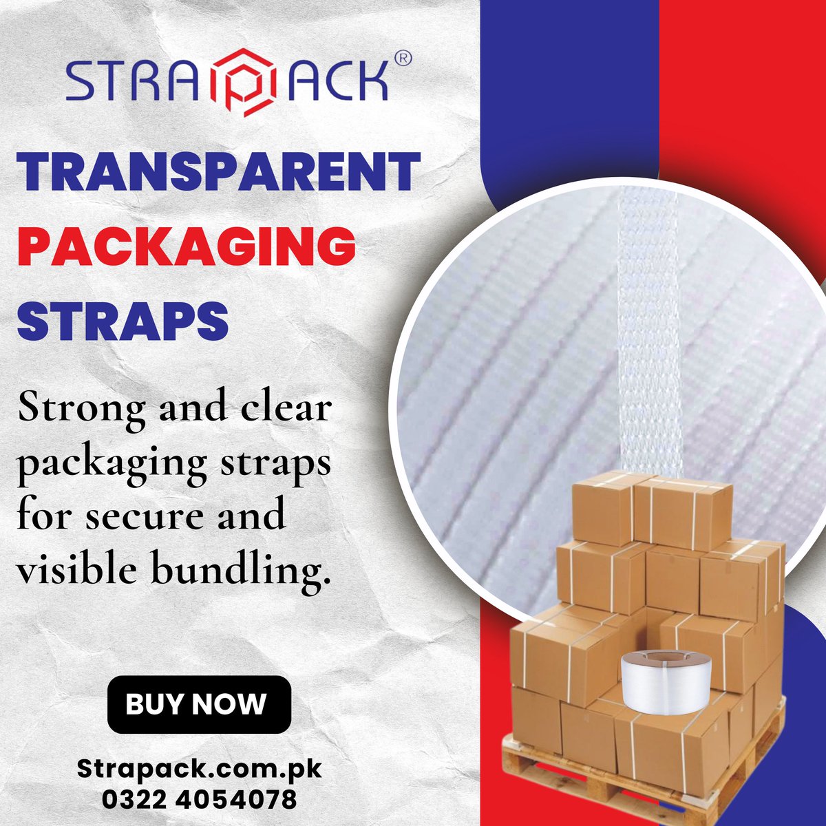 Strong and clear packaging straps for secure and visible bundling.
.
Contact Strapack Today: 0322 4054078
Website: strapack.com.pk
.
#PackagingStraps #SecureBundling #ClearVisibility #StrongHold