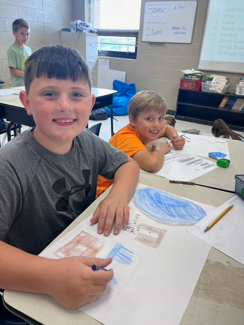 wpzizzers's tweet image. Dr. Rodriguez’s summer school class honed their map skills by creating detailed summer camp maps! 🗺️🎓 #SummerSchool #MapSkills