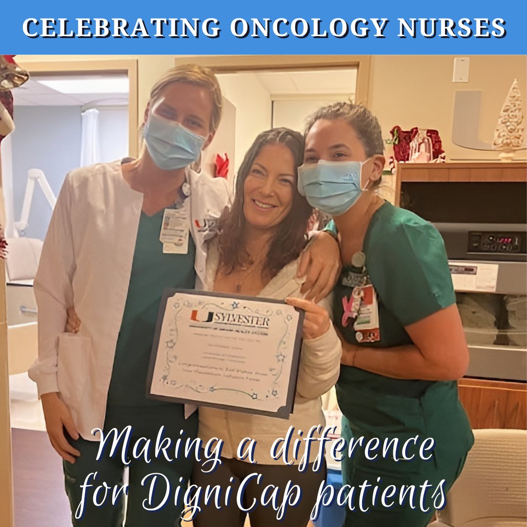 DigniCap® (@dignicap) on Twitter photo Celebrating Oncology Nurses - Sylvia Zayas & Yairis Paulet at <a href="/SylvesterCancer/">Sylvester Comprehensive Cancer Center</a>.
“I was so anxious, and they put me at ease. They helped me the whole way, and as a result, I kept most of my hair. They're amazing!” - #DigniCap patient Joy.
#oncologynursingmonth #cancer #dignitana Celebrating Oncology Nurses - Sylvia Zayas & Yairis Paulet at <a href="/SylvesterCancer/">Sylvester Comprehensive Cancer Center</a>.
“I was so anxious, and they put me at ease. They helped me the whole way, and as a result, I kept most of my hair. They're amazing!” - #DigniCap patient Joy.
#oncologynursingmonth #cancer #dignitana