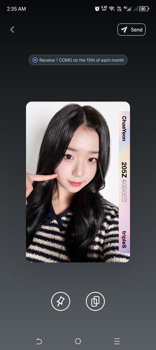 zeizhiro's tweet photo. tripleS Objekt Giveaway

One winner will receive [Chaeyeon C205 Cream 3rd Ed Grid SCO]

rules:
- Like &amp; RT (no need to follow)
-Comment your Cosmo ID
-Optional: Send any objekt to 'ZEIZHIRO' for additional +25 entries (send proof with watermark)

Winner will be picked on June 6 https://t.co/tR2n2SW782