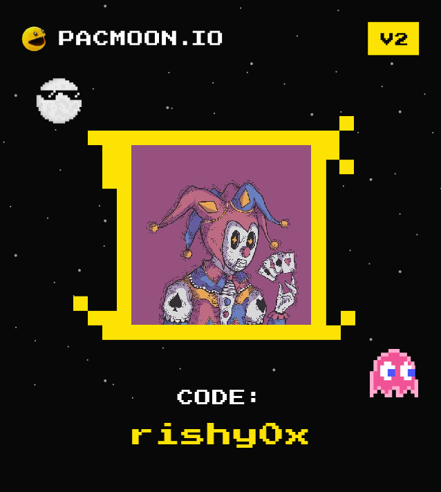 Finally joining the $pac with the launch of the  <a href="/pacmoon_/">Pacmoon</a> V2! 

Here are the steps to join and start earning $PAC 

1)Go to pacmoon.io and sign in  

2)USE CODE: Rishy0x 

3)Connect your $PAC wallet (if you have) and your X account  

Click on how it works and join: