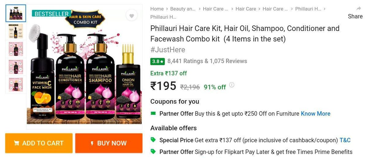 PHILLAURI Hair Care Kit 

fkrt.co/T6xTNM