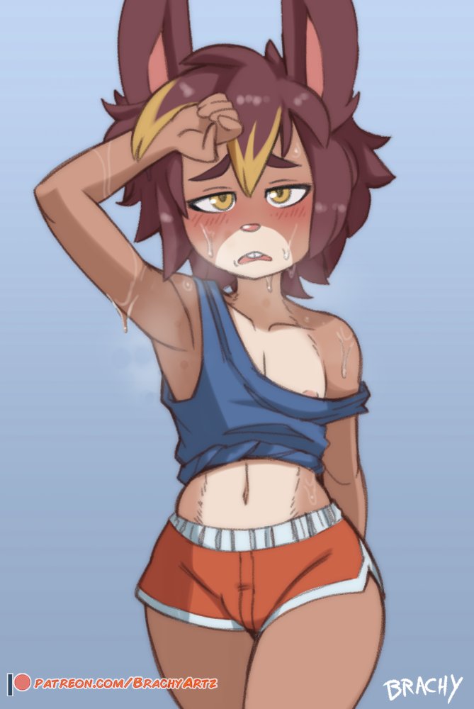 Poor rabbit dude goes to your house for the AC and fresh drinks.