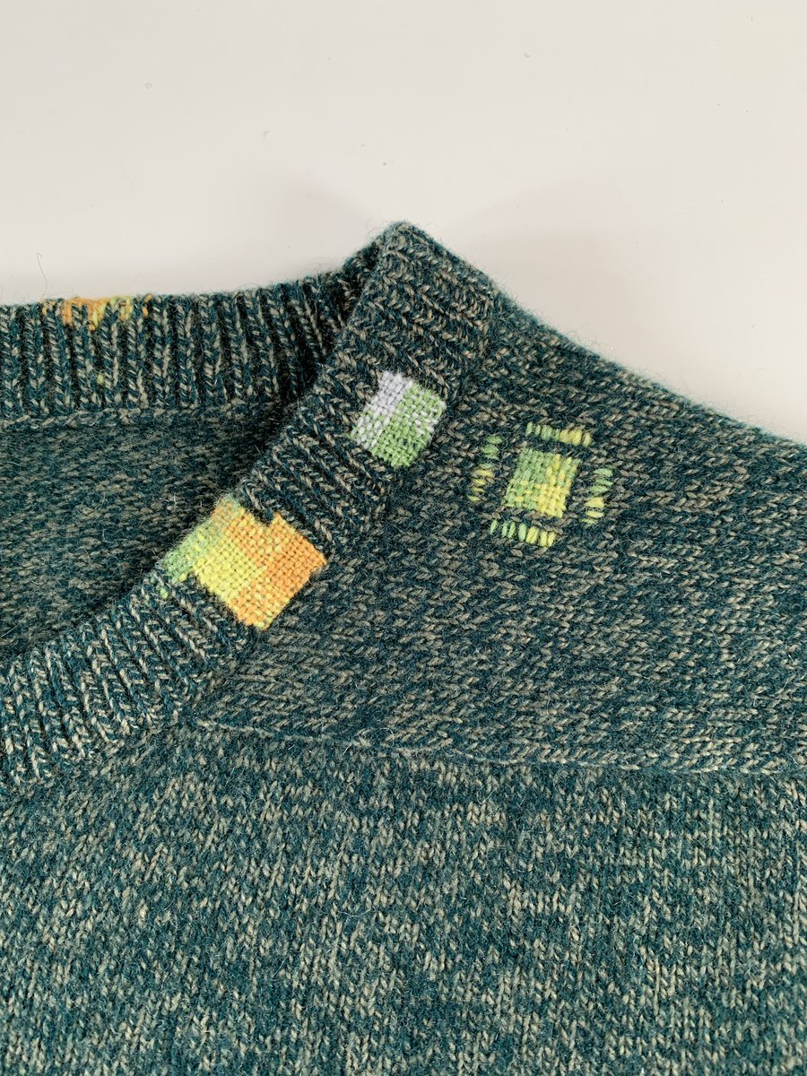 Repairs to a neckline

#visiblemending #repair #darning #makedoandmend #reducewaste #lovedclotheslast #sustainableliving