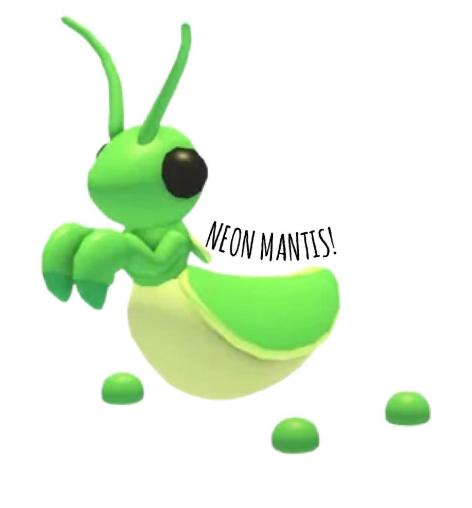 🚨 GIVEAWAY TIME 🚨 

Neon mantis!

How to enter:
-Follow me and @LeeshiPlays ✔️
-Like 🖤
-Repost ♻️
-Tag a friend 👥

Bonus:
-Turn on notifications from me to get notified of new giveaways!

#adoptmegw #adoptme #ROBLOX #adoptmegiveaway #adoptmegiveaways