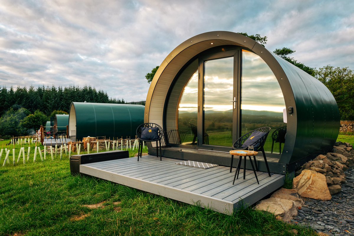 So pleased to be reopening our Glamping site. Can’t wait to welcome people back and share the breathtaking view! 🌅. Come and stay in one of our boutique pods.
— 
👆link in bio
.
#glamping #open #view #vista #luxury #peaceful #weekendaway #specialplace #comeandstay #scotland