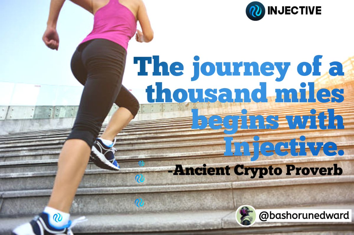 The journey of a thousand miles begins with @injective