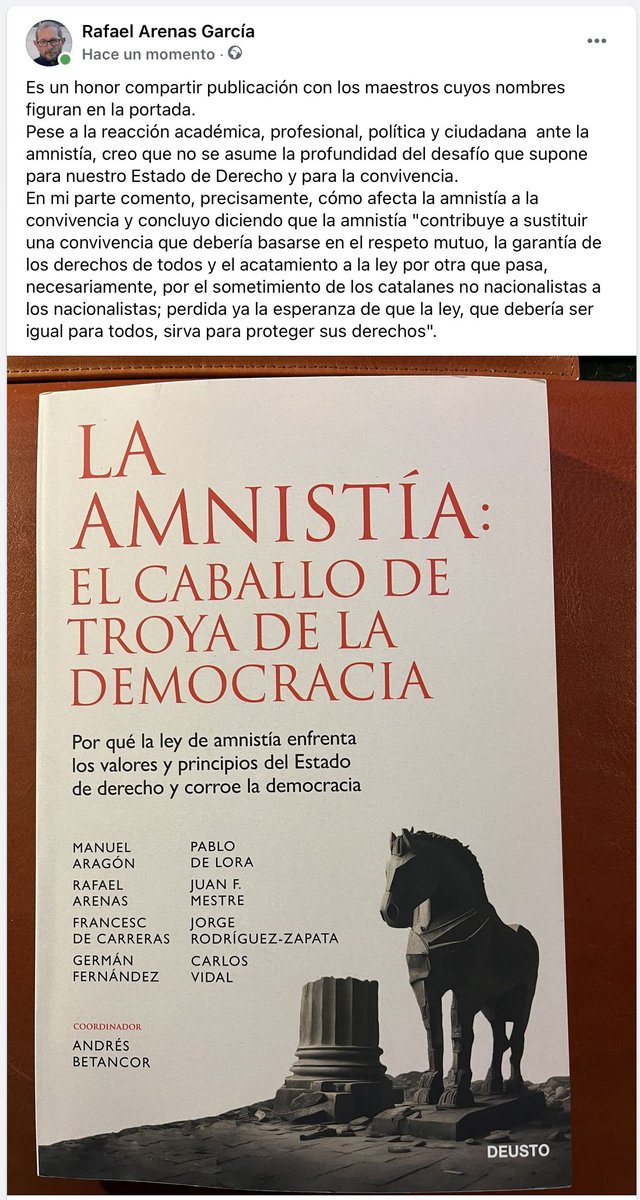 Sobre la amnistía que nos llega 👇👇👇