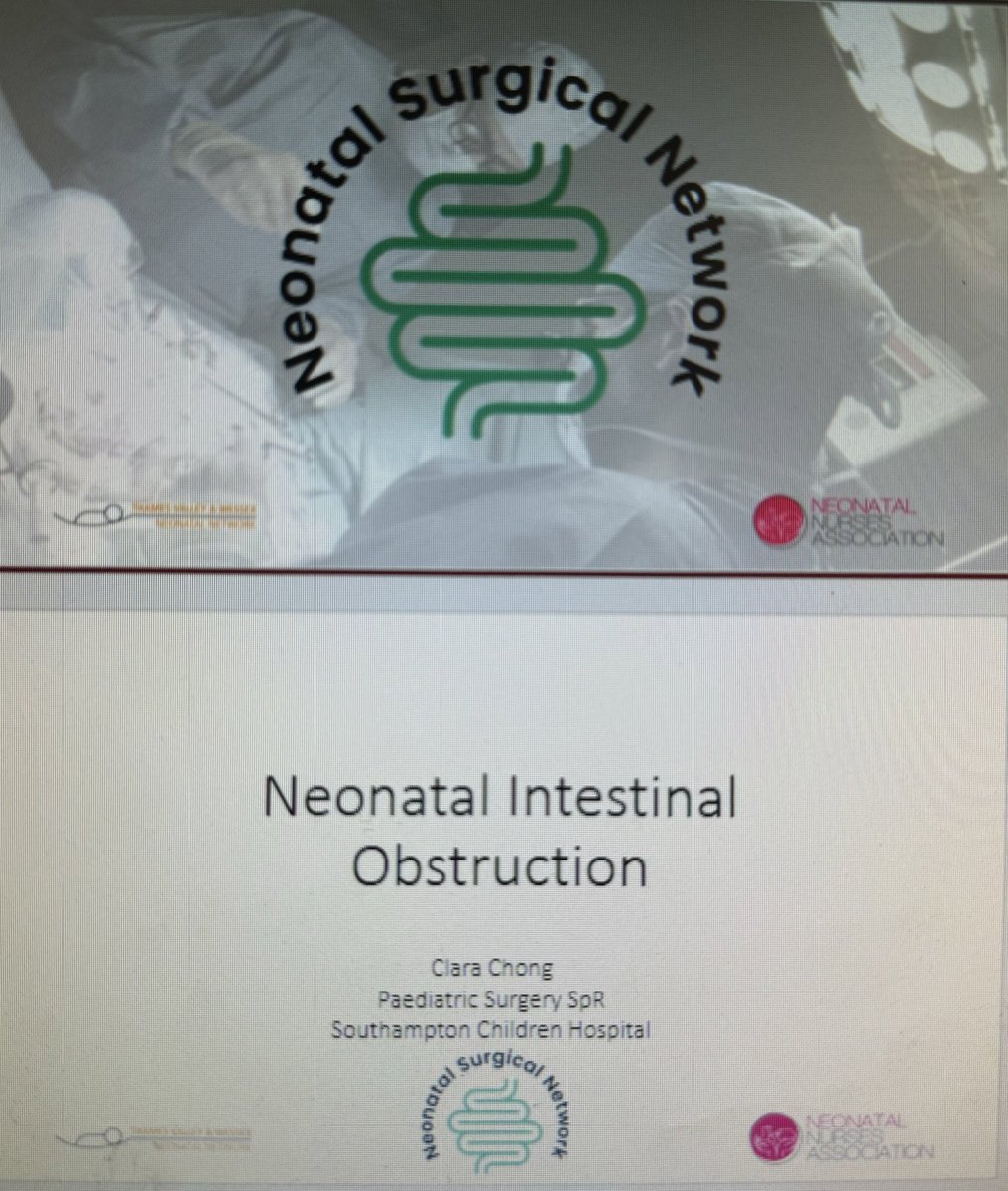 A reminder that a week today 5/6/24 2-3pm Neonatal Surgical Network session on MS Teams for TV & Wessex Network @TVWNeonatal link on NHS futures - NSN page. Topic ‘Neonatal Intestinal Obstruction’ with guest speaker Clara Chong @NNAUK1 @NeonatalSurgery Dm for info/link