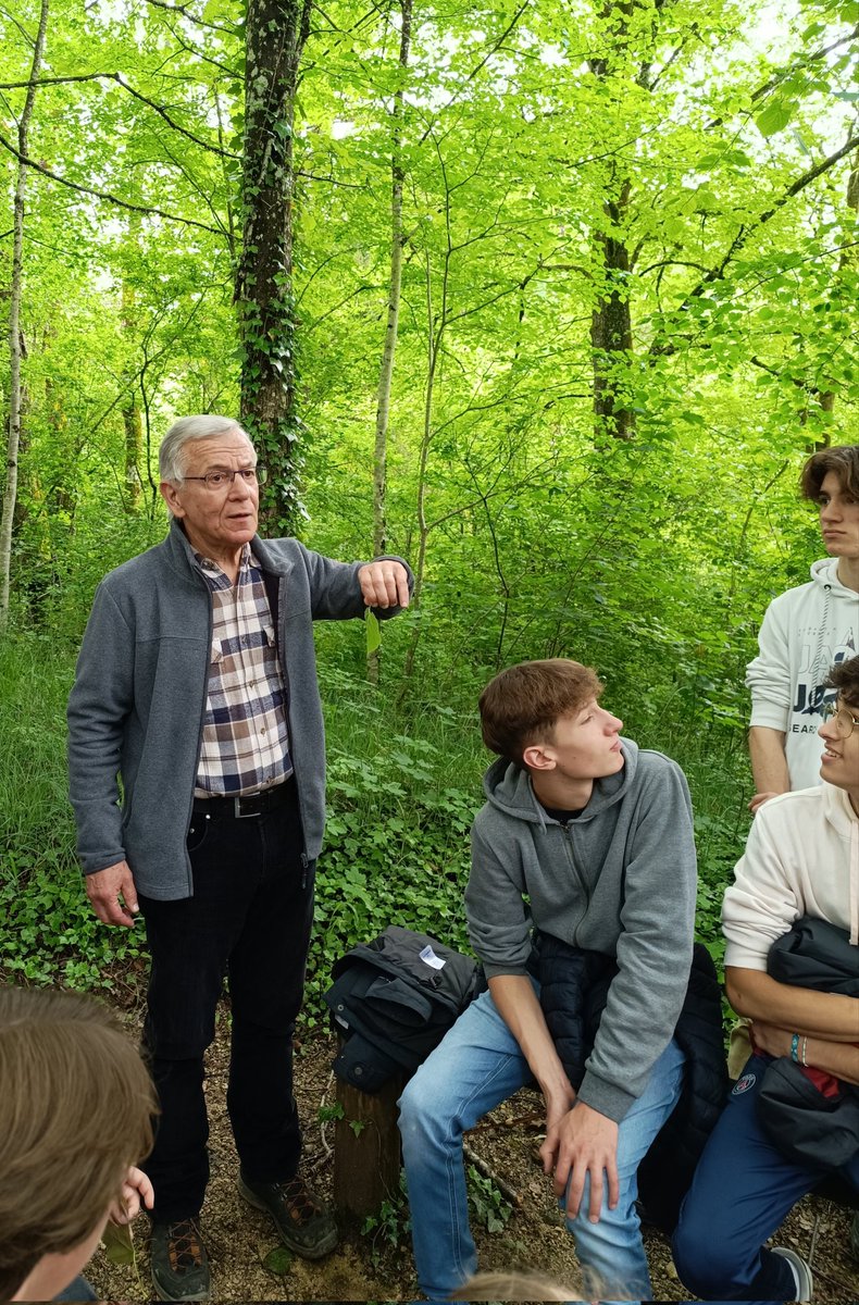 ClgAubry's tweet photo. @fmartin1954, notre parrain scientifique et directeur de recherche à  @INRAE_Nancy a rendu visite aux élèves de 3ème 3.

Au programme : Approfondir les notions vues en sciences sur la forêt  et échanger avec les élèves sur son métier.

Un grand merci ! https://t.co/bsoADiZ2uZ