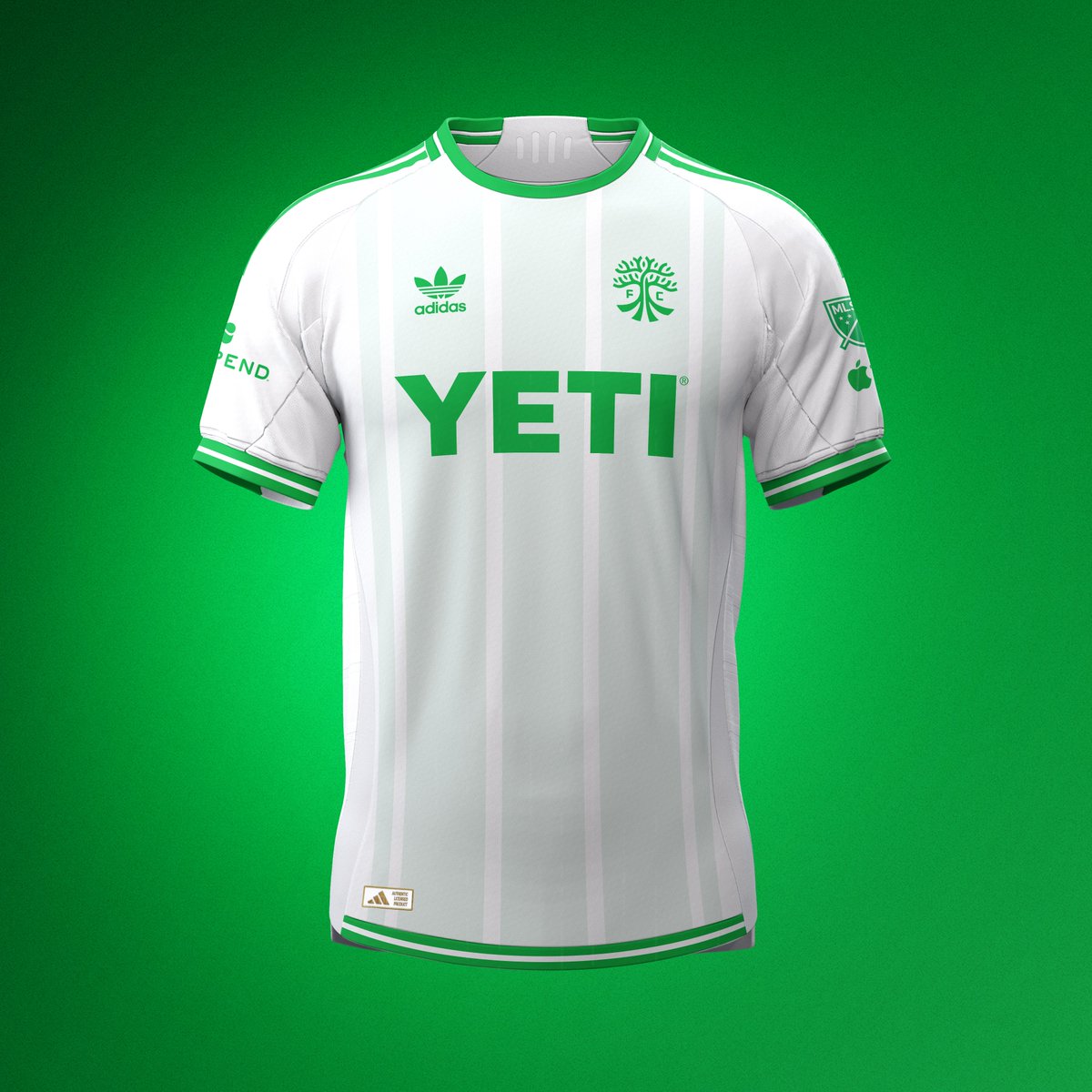 schmidtty's tweet image. Designing a jersey for every #AustinFC goal in 2024:

------------------------------
Goal 1 of 3 v Sporting KC (3 goals! awesome! but also 🥵)
------------------------------
Season Total = 19 Goals (alllllllllllmost there...)
------------------------------

Old School Kit 🔽