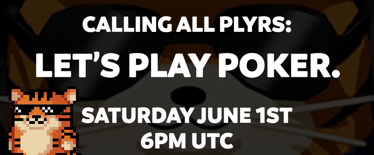 RegiDeerturd's tweet photo. We are soooo back for more @pokerzoogeneshm! Come join us this weekend 😎
We are happy to sponsor any new player who needs a vZoo boost, just send a DM! https://t.co/7hJdAo9GhO