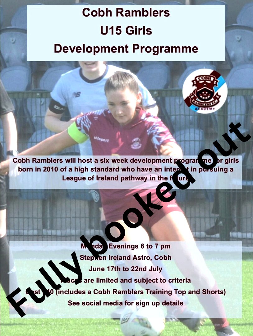We are delighted to announce that our UN15 Girls Development Programme is now completely booked out.
Thank you to everyone who has signed up and we look forward to a great few weeks together when we get underway. 🟣🔵