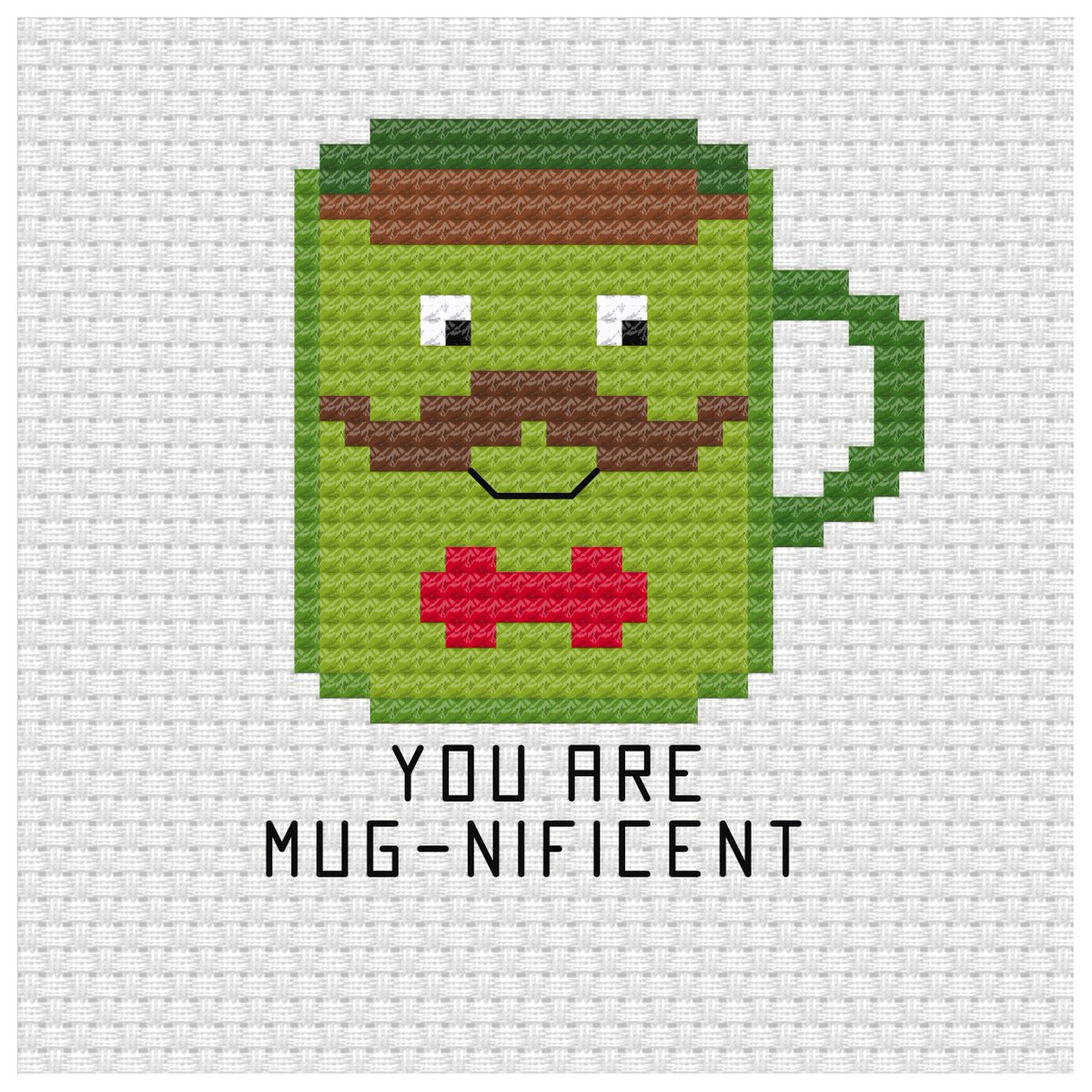 Hi patrons, this cute Father's day themed mug is this weeks pattern for you all. patreon.com/ringcat #crossstitchpattern #patreoncreator #fathersdaygiftideas #mugnificent