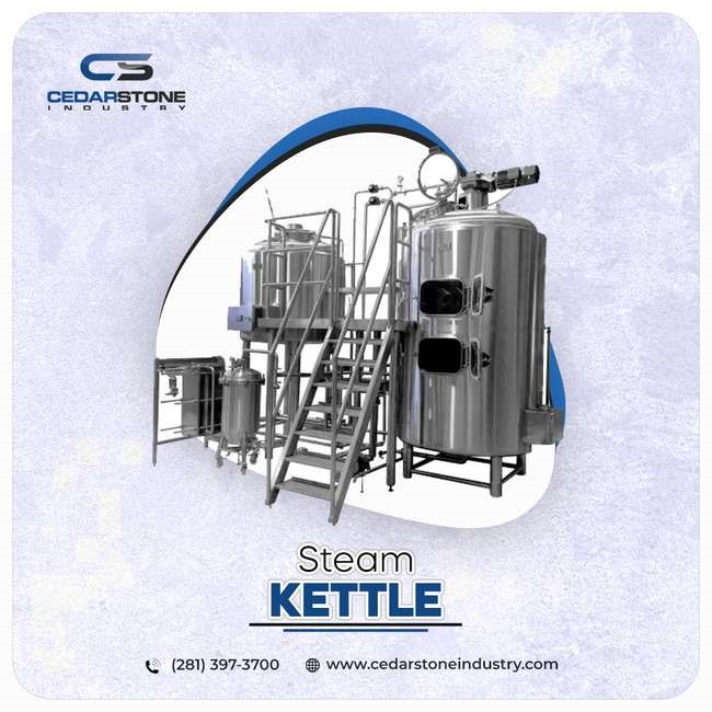 Cedarstone65171's tweet image. Enhance your production process with Cedarstone Industry's stainless steel steam kettles. Designed for efficiency and durability, our steam kettles are perfect for various industrial applications. 

bit.ly/3ueD48i 

#SteamKettle  #Industrialapplication #durable