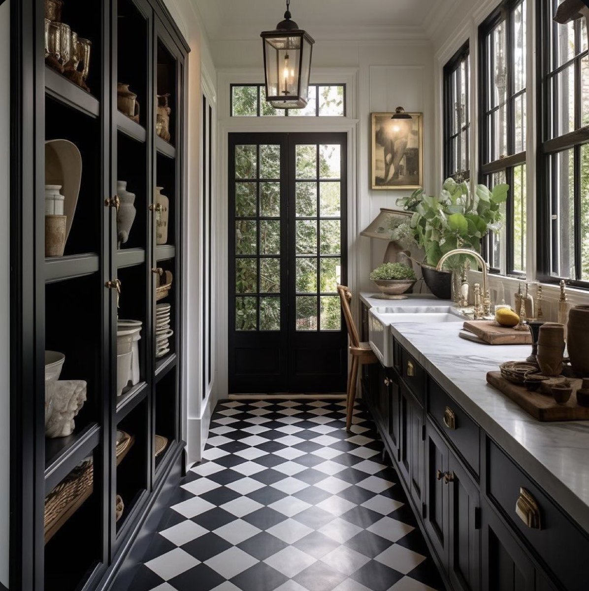 Narrow Butler’s pantry inspiration