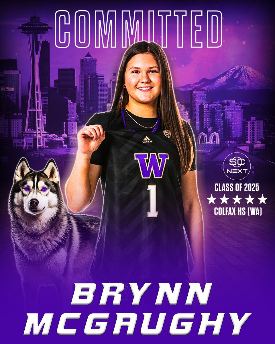 5⭐️ Brynn McGaughy (no. 17 espnW Super 60) has committed to Washington! #GoHuskies @BrynnMcGaughy9 | @UW_WBB