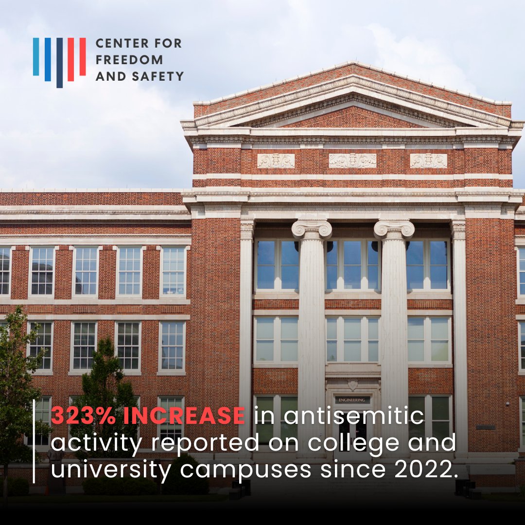 CFSorg's tweet photo. As antisemitism rises to unprecedented levels nationwide, it's up to us to ensure that EVERY student feels safe to exercise their human rights to life, liberty, and the pursuit of happiness. Join the fight against hate and download the @sayferapp. https://t.co/OVcsZ9MxTZ
