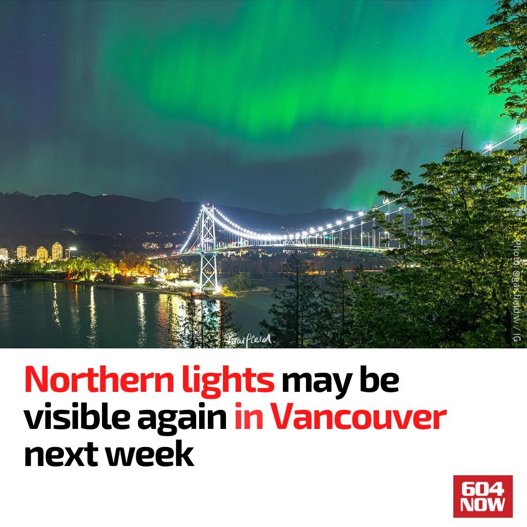 Slept early and missed it last time? You might have another chance! 🌃 

Save the date for June 6! It's been forecasted for another display of the northern lights for low latitude areas like #Vancouver. 🔭 ✨