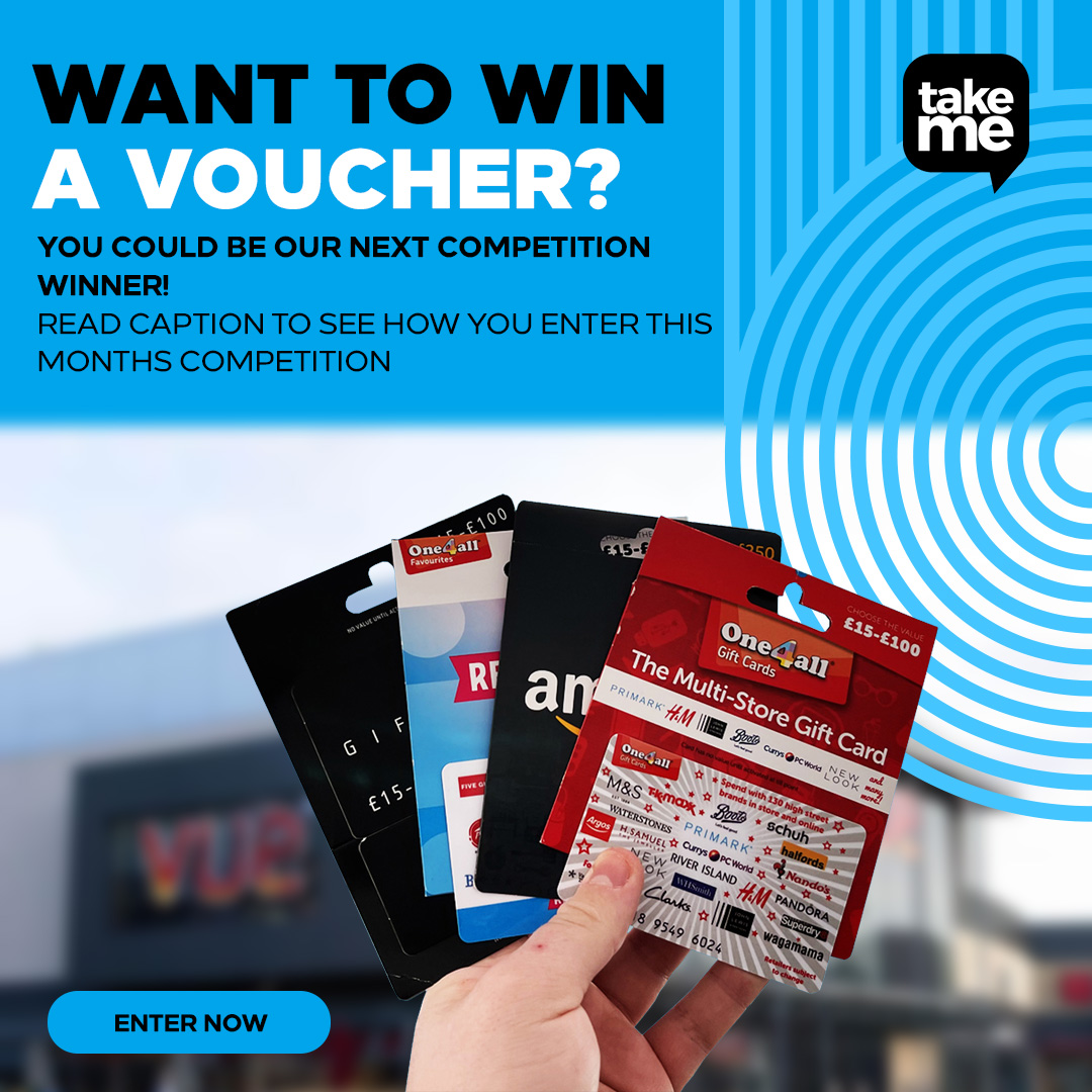Enter and WIN £100 to spend in Take Me’s monthly free to enter competition…
1] LIKE this post
2] SHARE this post  
3] Comment WHERE you would spend them
4] FOLLOW TAKE ME
Winner announced on LAST DAY OF THE MONTH
#TakeMe #Taxis