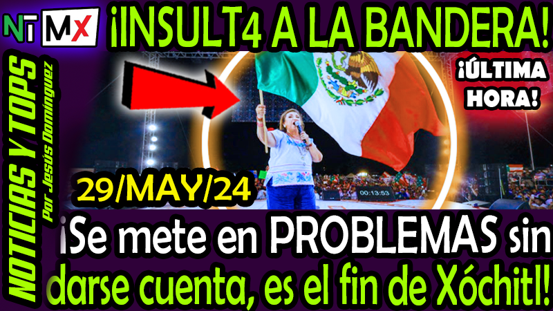 ¡ I N S U L T 4     A    L A    B A N D E R A ! Se mete en PROBLEMAS sin darse cuenta, es el fin de Xóchitl !!!

youtube.com/live/ESu1c9ARv…

#XOCHITL #BANDERA #claudia #UltimaHora #AZUCENA #LORET #CIRO #Doriga #ClaudiaSheinbaum #XochitlGalvez #ClaudioXGonzalez #ELECCIONES