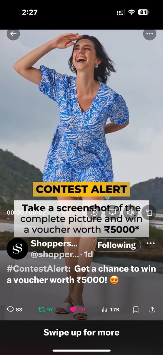 @shoppersstop Done dear team. Shoppers Stop 

#ShoppersStopContest #PlayAndWin #LuxuryBrands #WinWithShoppersStop

Shoppers Stop 
@m_vijayashri @Priyank98805229  @Im_ArupDas @Rajeevk28479520 @VidyaShah17
@AgentShubham 
@Coolboy0033