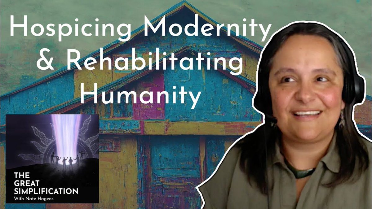 Vanessa Andreotti: 'Hospicing Modernity and Rehabilitating Humanity' | The Great Simplification 125 bit.ly/4bVnM8P Brilliant podcast with Vanessa Andreotti, Dean of University of Victoria (BC, Canada), how can we enable a massive paradigm shift in our view of education.