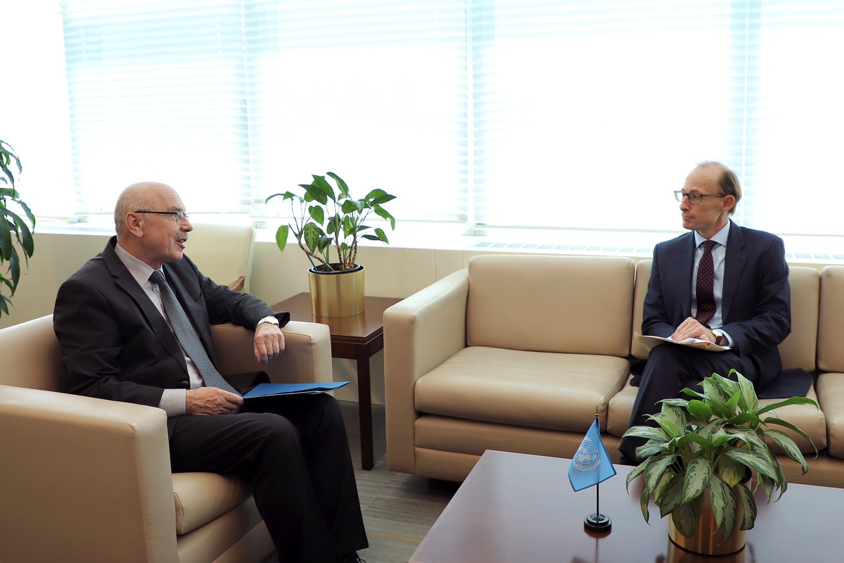 USG @UN_OCT Voronkov and 🇺🇳Special Rapporteur on #CounterTerrorism & #HumanRights @profbensaul  discussed the importance of engaging with regional & local civil society #CSOs, addressing the rights and needs of #VictimsofTerrorism, and promoting human rights in all CT efforts