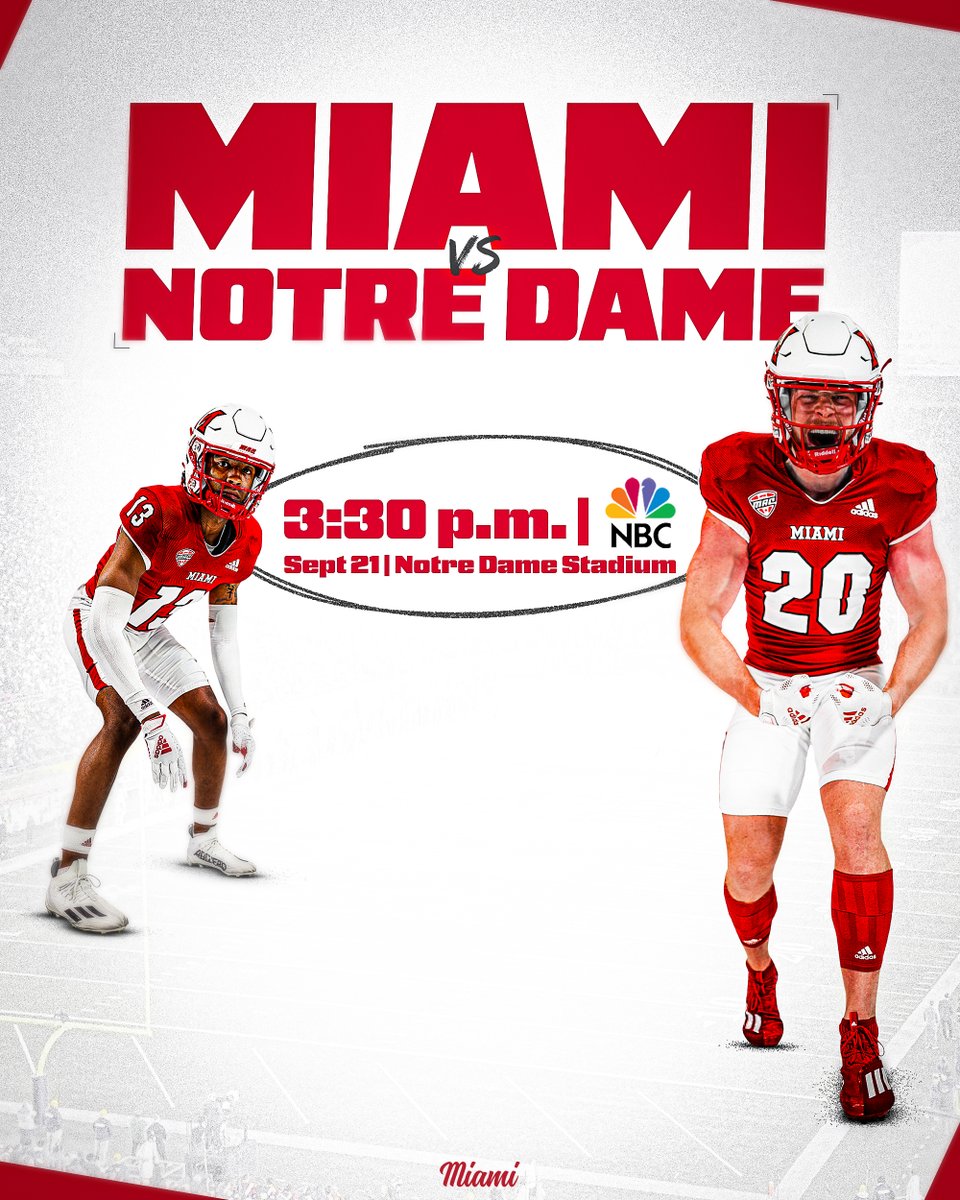 The RedHawks vs The Irish. 3:30 p.m. on September 21st‼️ #RiseUpRedHawks | 🎓🏆