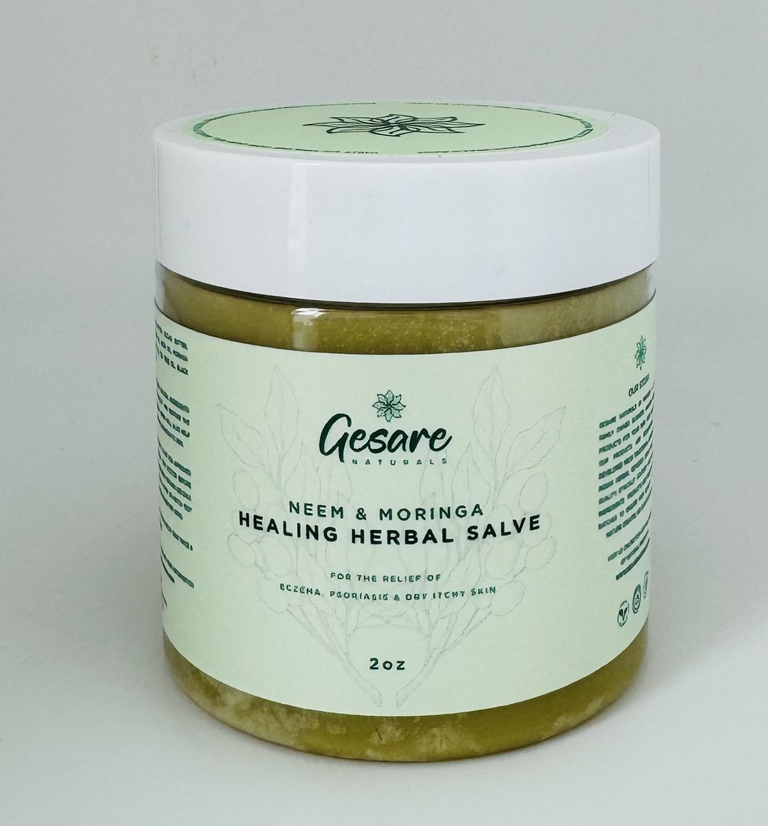 My Herbal Healing salve is made from collection of oils infused with Moringa. It helps with Eczema, Psoriasis & dry itchy skin. See pics for results of lady suffering from Eczema for 3+ years & her after on my salve. (graphic pics) Available in US only at gesarenaturals.com