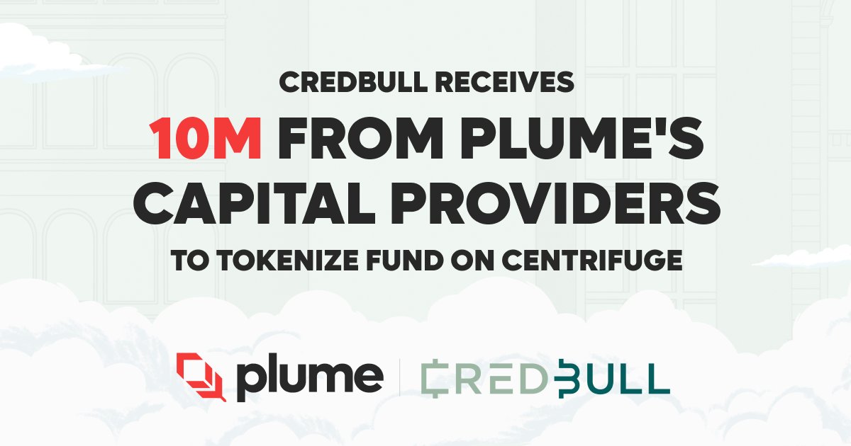 We are excited to welcome @credbulldefi to the Plume ecosystem and celebrate the deployment of their first on-chain credit fund.

This announcement marks an important milestone for us as part of a joint partnership with <a href="/centrifuge/">Centrifuge</a> in providing streamlined infrastructure for