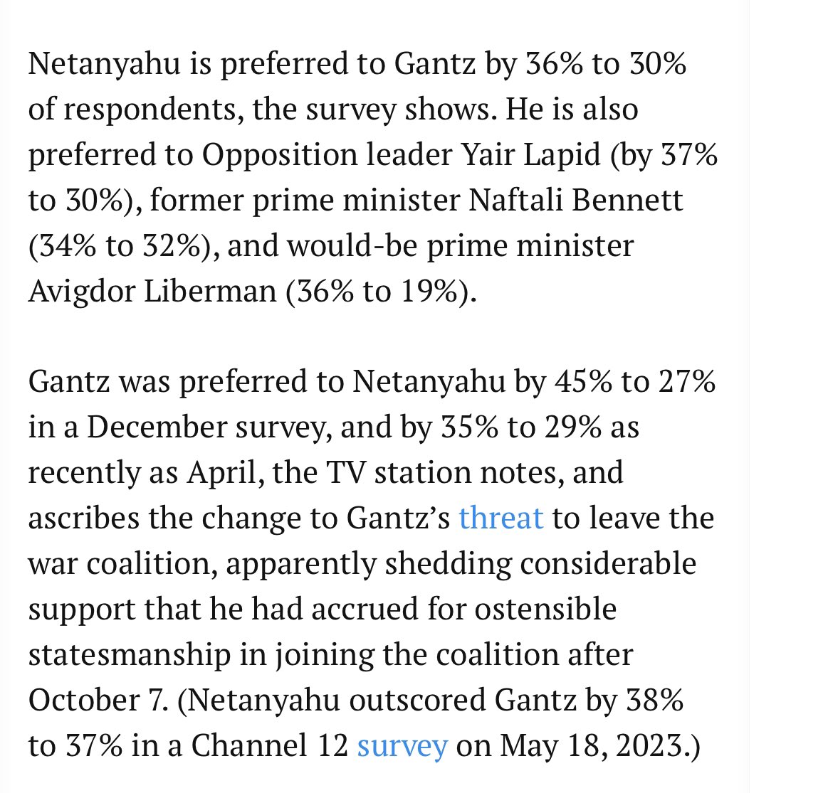 💥𝑻𝒉𝒊𝒔 is Netanyahu's great victory: he's still around & Israelis have gotten used to it. He has normalized himself even after presiding over the worst catastrophe in Israeli history. And this is the opposition's most abject failure.