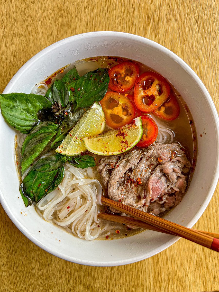 I love making pho at home. 🍲