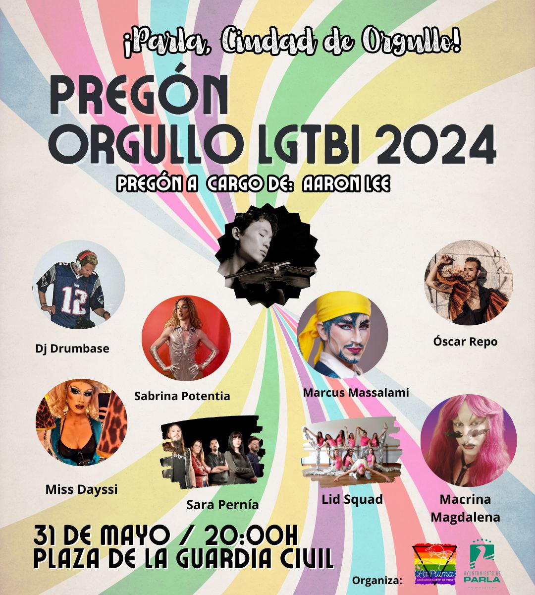 Podemos_Parla's tweet photo. 🏳️🌈Ƥαяℓα Ƈιυ∂α∂ ∂є σяƓυℓℓσ🏳️🌈
🌈Este 31 de mayo, no te pierdas el pregón a cargo de 𝗔𝗮𝗿𝗼𝗻 𝗟𝗲𝗲 reconocido músico y activista social
🏳️⚧️¡Ven y únete a nosotr@s el 𝐕𝐈𝐄𝐑𝐍𝐄𝐒 𝟑𝟏 𝐝𝐞 𝐦𝐚𝐲𝐨 a 𝟐𝟎𝐡 𝐞𝐧 𝐥𝐚 𝐏𝐳𝐚 𝐆𝐮𝐚𝐫𝐝𝐢𝐚 𝐂𝐢𝐯𝐢𝐥
#ParlaOrgullosa https://t.co/koUbAtOhmv