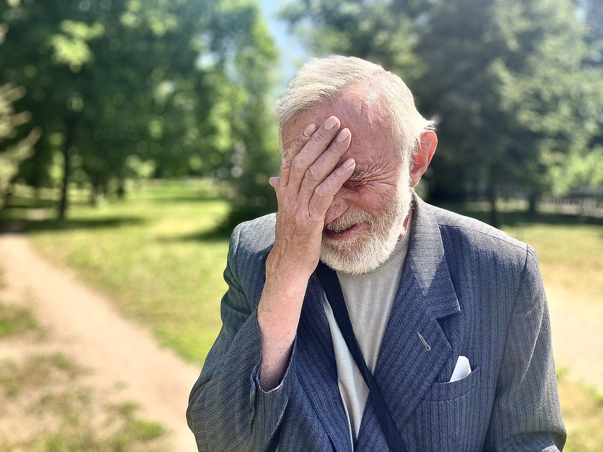 #Sumy region. #Bilopillya Six miles from the border. This man lost home twice. His son’s at the front; missing for two weeks.