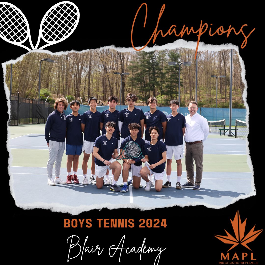 MAPLAthletics (@maplathletics) on Twitter photo Blair Boys Tennis took home the 2024 MAPL Championship! 🎾 Congrats, boys!
<a href="/blairbucs/">Blair Athletics</a> Blair Boys Tennis took home the 2024 MAPL Championship! 🎾 Congrats, boys!
<a href="/blairbucs/">Blair Athletics</a>