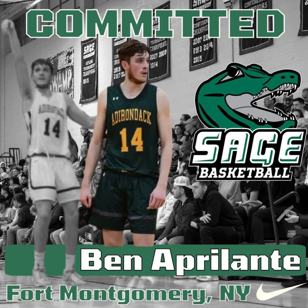 Sage Nation, please join us in welcoming Ben Aprilante, our newest Gator, to The Swamp.  Ben joins us from nearby Adirondack Community College.  #Gatorfam