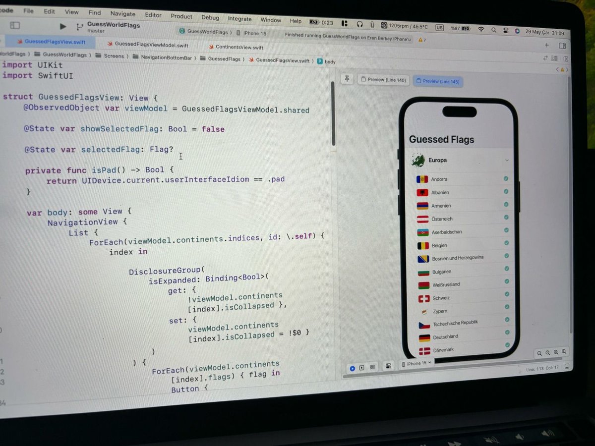 Working on new feature 🌎🌟🎉 @iosdeveren

#swiftui #appledev #developerlife #coder #mobiledev #developer #iosdeveloper #iosdeveloperlife #iosdevelopers #coding #programming  #iosdevlife #peoplewhocode #iosdev #codinglife #iosdevelopment #mobiledevelopment  #appledeveloper