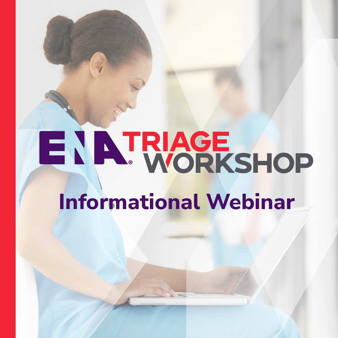 ENA's brand-new Triage Workshop is coming! The new offering will help you enhance your triage knowledge through an engaging learning environment for all levels of experience. Join at 2 p.m. CT on June 19 to learn more about the benefits of this new course. bit.ly/4azoG9S