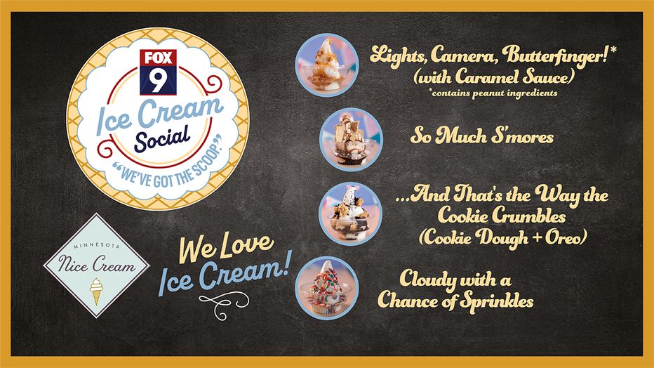 FREE ICE CREAM! The first FOX 9 Ice Cream Social of the summer is TODAY at MN Nice Cream from 5 to 7 p.m.! Details here: fox9.com/icecream