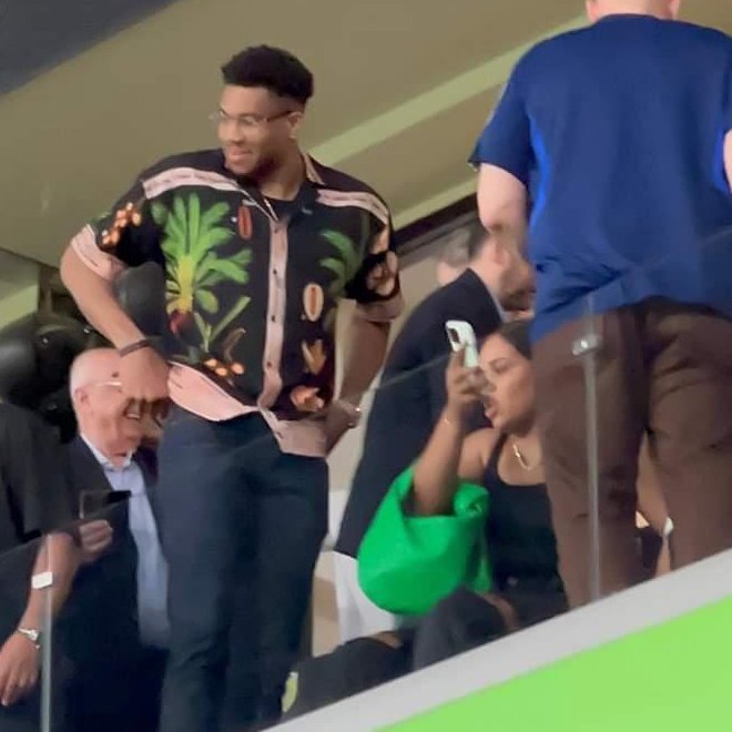 Giannis' Antetokounmpo offseason is pretty interesting. After his trip to Berlin for the EuroLeague Final Four, the Greek Freak is attending the UEFA Conference League Final (Olympiacos Vs Fiorentina) in Athens - SPORT24