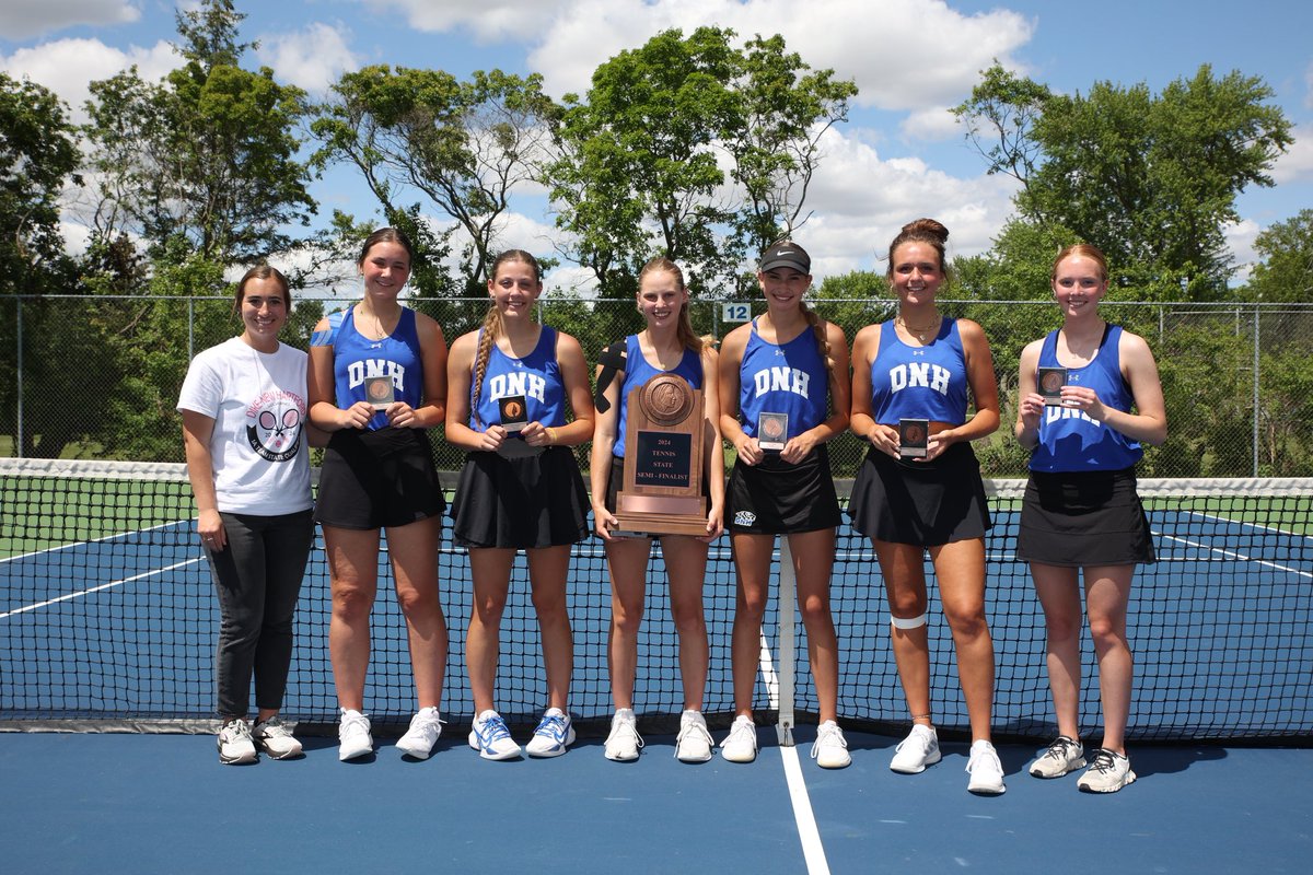 The greatest girls tennis season in <a href="/DNHSchools/">Dike-New Hartford Community Schools</a> history has come to a close. <a href="/dnhgirlstennis/">Dike- New Hartford Girls Tennis</a> finish their season fourth place in Class 1A and will bring home brand new hardware for the trophy case #iahstennis
