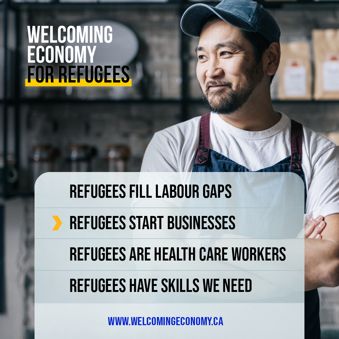 Did you know? 14.4% of refugees who've been in Canada between 10 and 30 years are self-employed or business owners who create jobs. Let's tap into their #entrepreneurial spirit to boost our local economies! Visit #WelcomingEconomy: bit.ly/welcoming-econ…
#WithRefugees