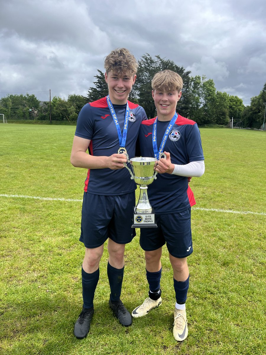 Congratulations to Matthew Buttimer (Captain) (Form 3) & Alex Bramoulle (Form 2) who play with the West Cork Schoolboys Soccer Team who recently won the All Ireland Shield Final of the SFAI U15 competition (vs Clare) and the Munster Trophy Final (vs Kilkenny). Fantastic success!