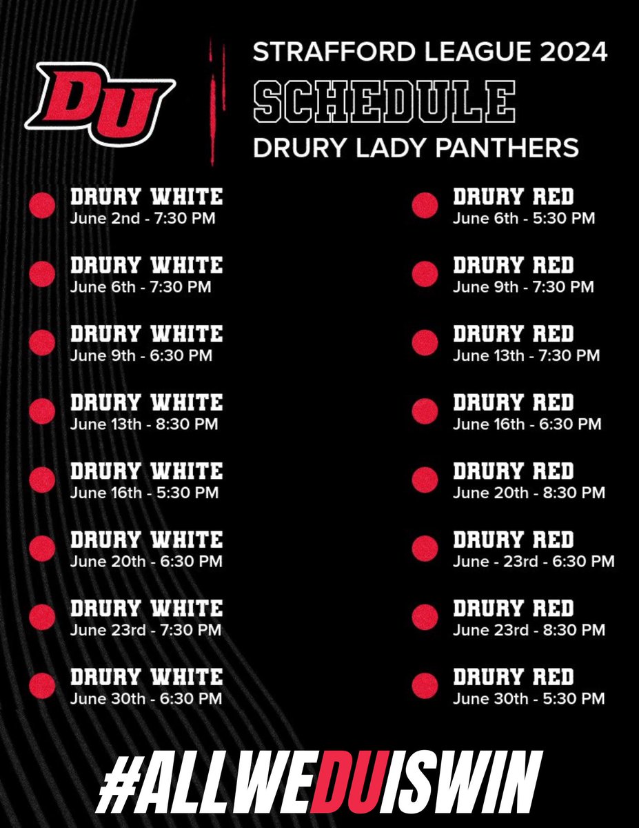 It’s almost time!! Come check out your 2024-2025 Lady Panthers this summer at the Strafford League! 🔥🏀🐾

#BeGreat | #allweDUiswin | #LETSGO