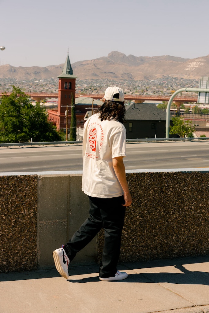ChrisLangSocial's tweet photo. At Organ Mountain Outfitters, storytelling is the heartbeat of our brand. 

Designing apparel and capturing those stories helps connect us to our community. 

Our Creative Director for Organ Mountain Outfitters, @jvspeaks designed Rio Grande Rudos. 

The design pays homage to Lucha Libre's rich cultural legacy in its sister cities of El Paso, Texas, and Ciudad Juárez, Chihuahua, Mexico. 

However, we needed photos & videos to help continue the story.

We commissioned @rileyrussill to capture the visuals for the campaign. 

Jesse & Riley spent the day in El Paso, traveling to various locations to capture visual assets & content for our upcoming Rio Grande Rudos product launch.

Here are a few photos of our Rio Grande Rudos shirt from our Spring Collection.

The story doesn't stop here, either.

It continues on the back of our customers who pay homage to the high-flying wrestlers who have united communities on both sides of the border for generations.

¡Viva La Lucha!