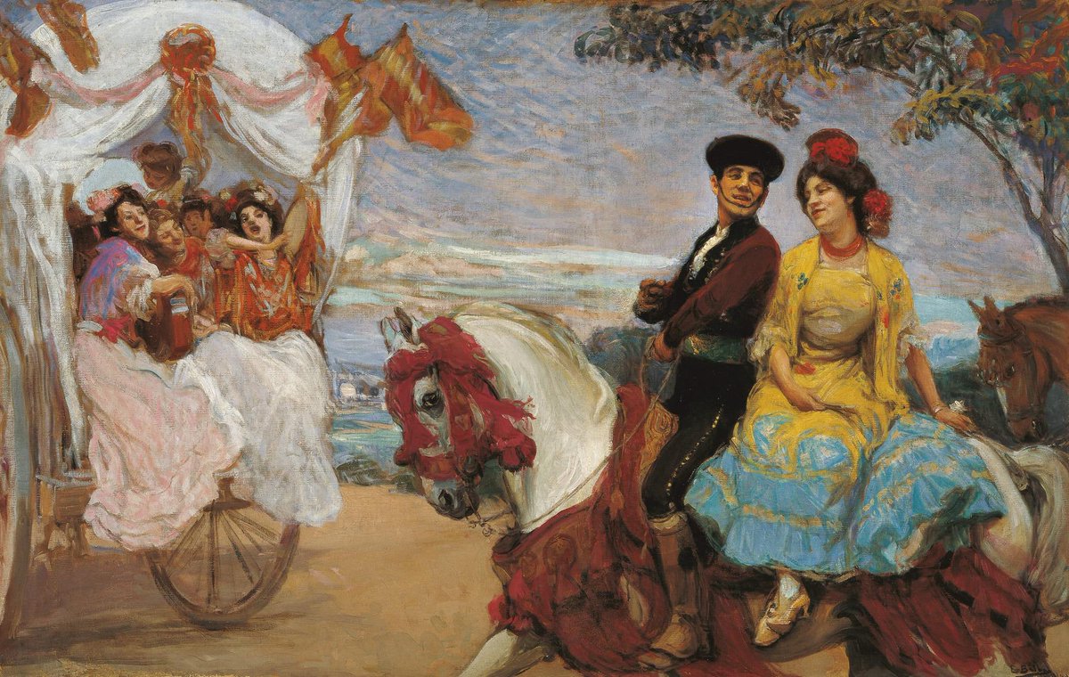 Gonzalo Bilbao Martínez (Spanish, 1860-1938) Pilgrimage c. 1915 oil on canvas 168 × 107.5 cm Museo Carmen Thyssen Málaga