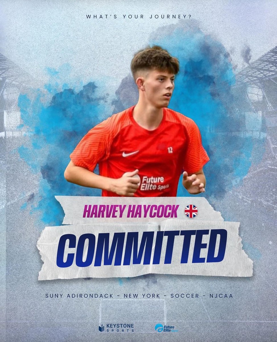 We are so proud of Harvey Haycock from the class of 2022! Following his dreams and going to play football in America @SUNY